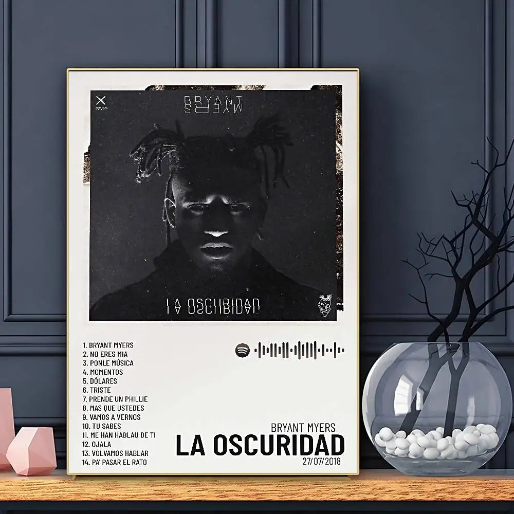 Rapper Bryant Myers Poster HD Art Sticky Wall Waterproof Home Living Room Bar Decoration