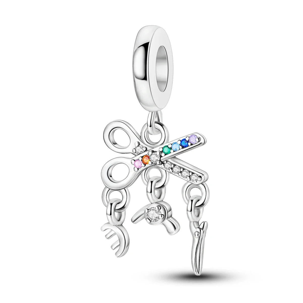 Fit Original Bracelet 925 Silver Ballet Girl Red High Heels Charms Pendants For Women Jewelry Making Gift