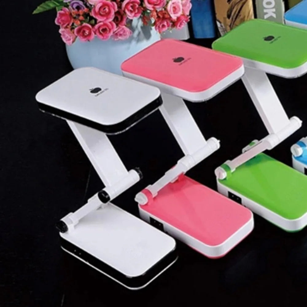 Foldable LED Table Lamp Rechargeable 24 LEDs Folding Desk Lamp Student Reading Writing Dormitory Lighting