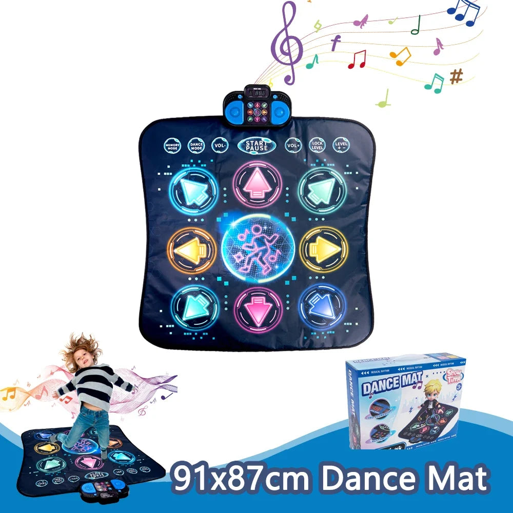 Dancing Blanket Kids Electronic Dance Mat Kid Floor Music Blanket Double Players Mode with 9 Levels Educational Toys Kids Gifts