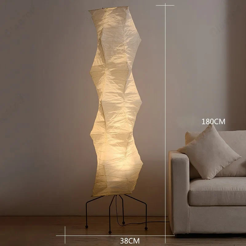 Creative Atmosphere LED Rice Paper Floor Lamp E27 Home Living Room Bedroom Dining Room Decoration Lighting Fixtures