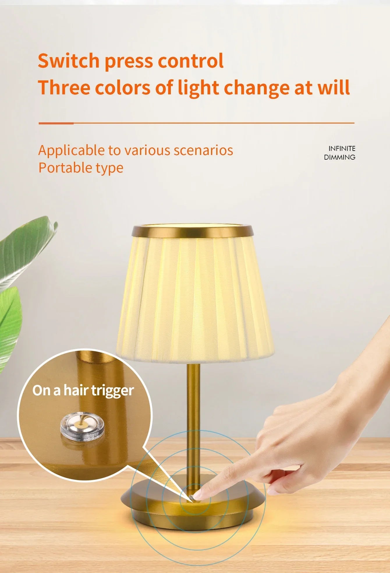 LED Table Lamp USB Pleated Atmosphere Light Restaurant Bar Night Light Coffee Bedroom Decorative Art Lighting