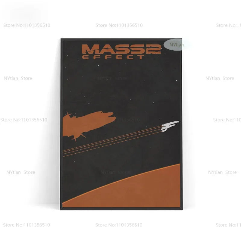 NT1464 Mass Effect Poster Minimalist Classic Game Gift Posters And Prints Wall Art Picture Canvas Painting For Home Room Decor