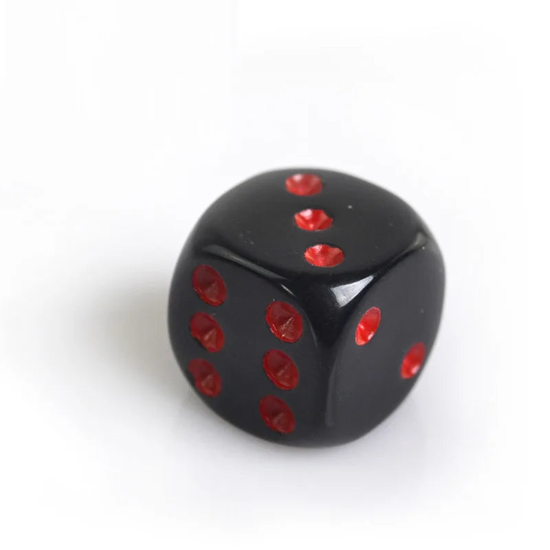 24 PCS/Set Dice  with Velvet Bag Red/Black Dice SET 16mm