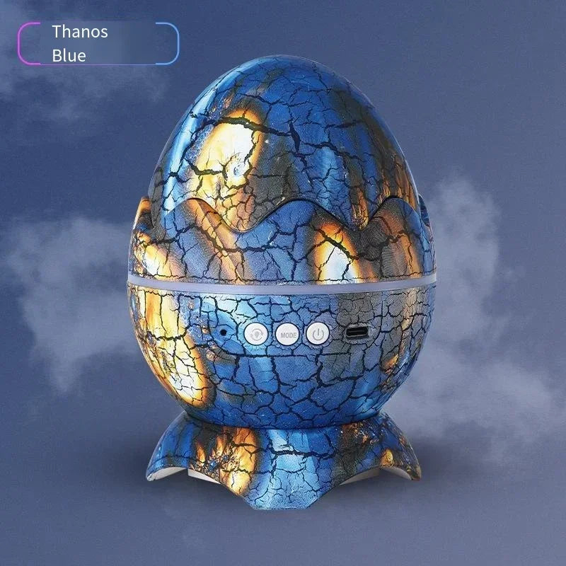Dinosaur Egg Galaxy Projector with Remote Control Bluetooth Speaker LED Night Light Starry Sky Projection Light Children's Gift
