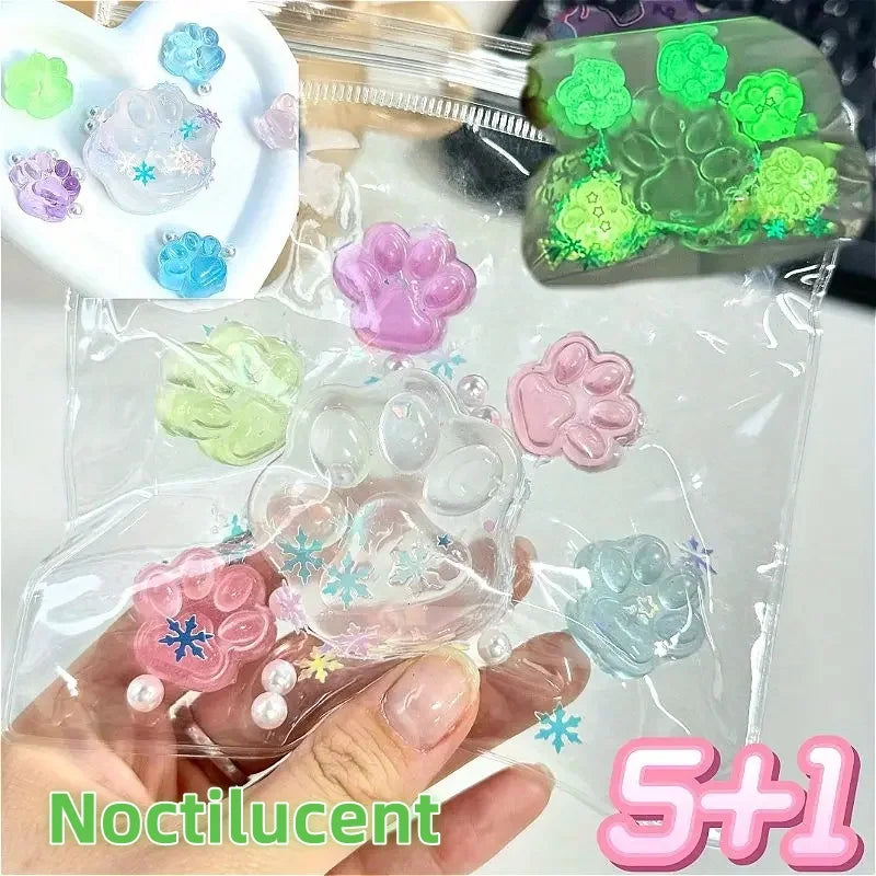 1Pc Squishy Fluid Ice Skin Jelly Ball Squeeze Toy Kids Adult Soft Pinch Pop Fidget Toys Party Gift Novel Entertainment Games