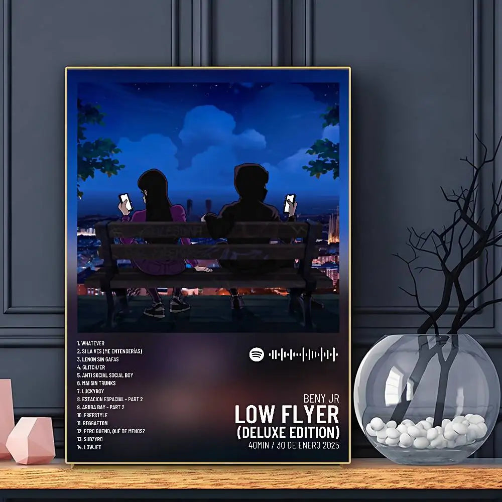 Rapper Beny Jr Poster HD Art Sticky Wall Waterproof Home Living Room Bar Decoration
