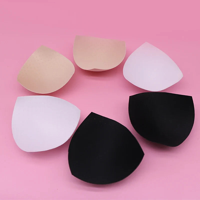 1pair Sponge Inserts In Bra Padded for Swimsuit Breast Push Up Fill Brassiere Breast Patch Pads Women Intimates Accessories