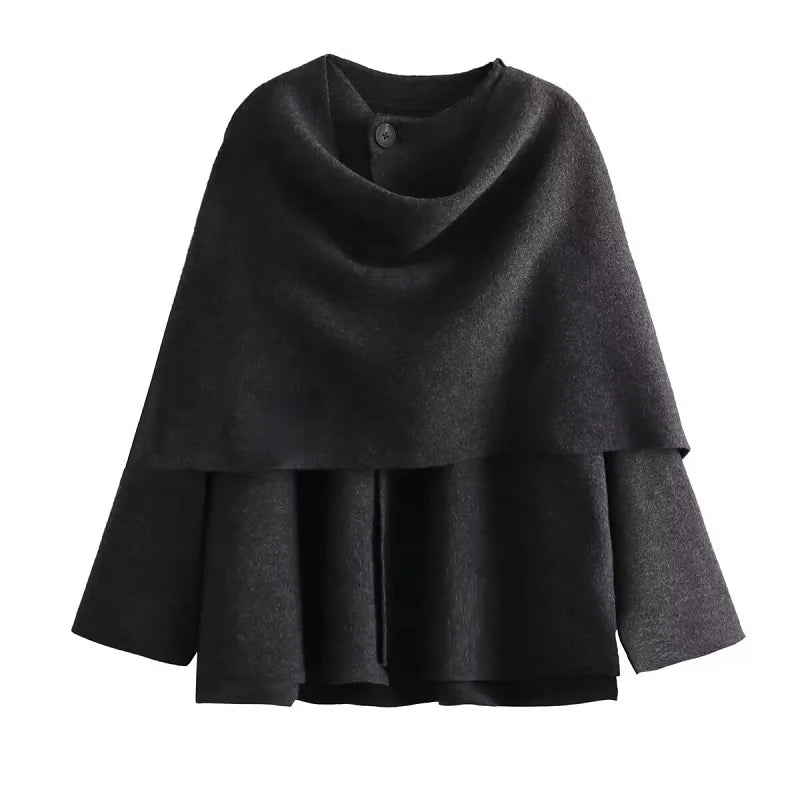 MUJER Plush Winter Coats for Women Asymmetric Scarf Demi-season Jacket for Women Parkas Long Sleeve Padded Coat Woman Jacket