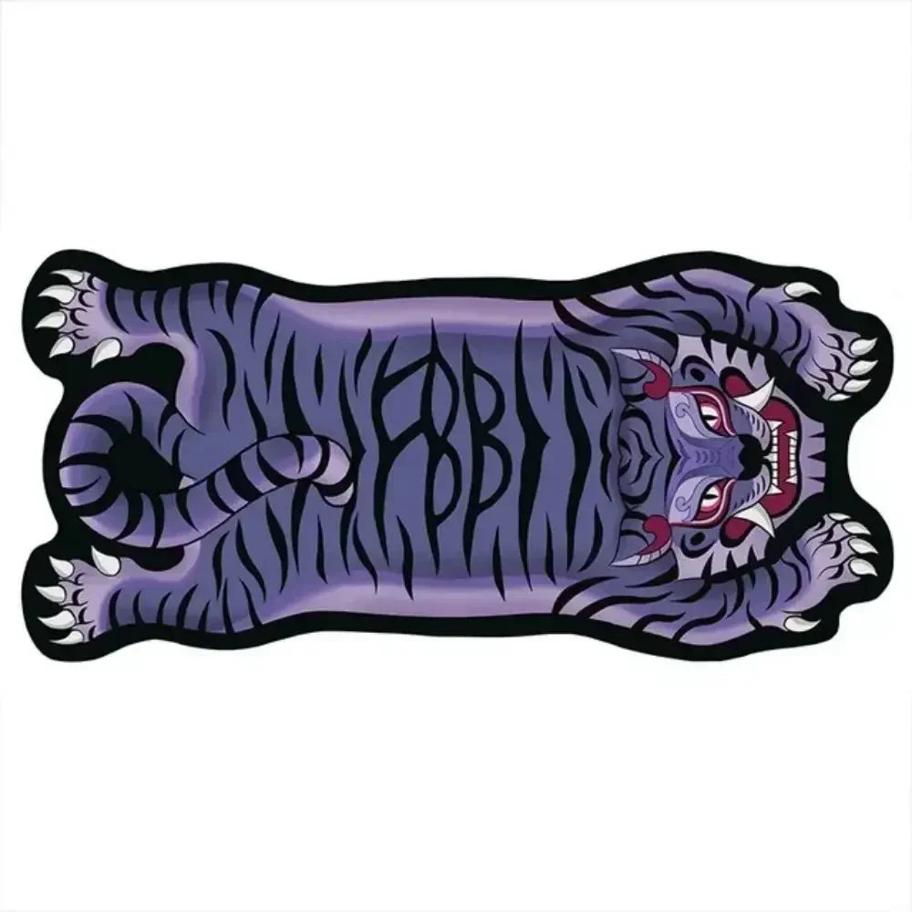 VIKAMA Tiger-Shaped Area Carpet - Non-Slip, Easy To Clean, Home Decoration, Kitchen And Bathroom Floor Mat, Entrance Door Mat