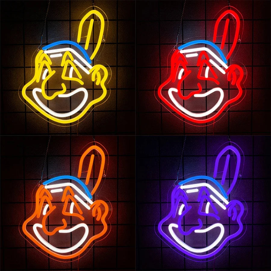 Animation Led Neon Sign, Rabbit Icon, Used For Bedroom, Game Room, Man Cave, Party Decor, Gifts For Teenagers And Boyfriends.