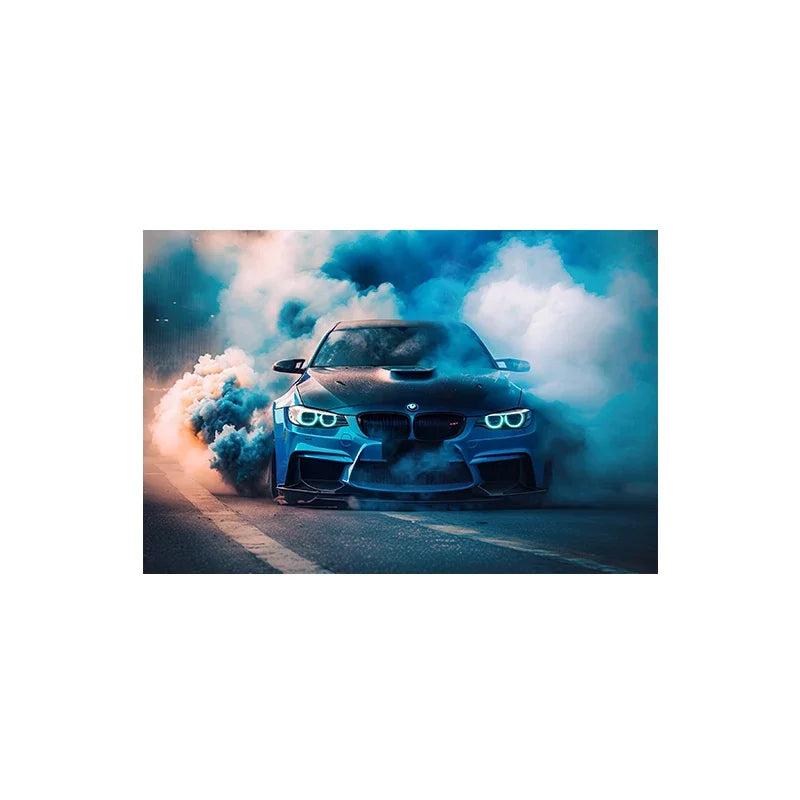 Luxury Racing Car Graffiti E30 Sports Car, Wall Art, HD Canvas Printing Poster, Home, Living Room, Room Decor Supplies