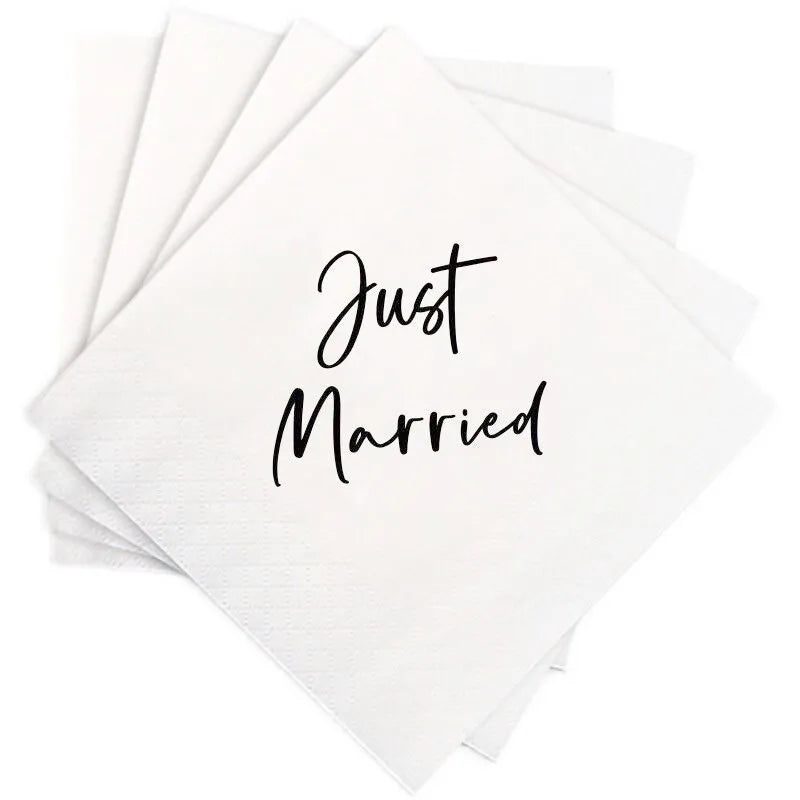 50PCS Bride to be Napkin Wedding Dinner Table Atmosphere Decoration Engagement Party Decoration Wedding Napkin