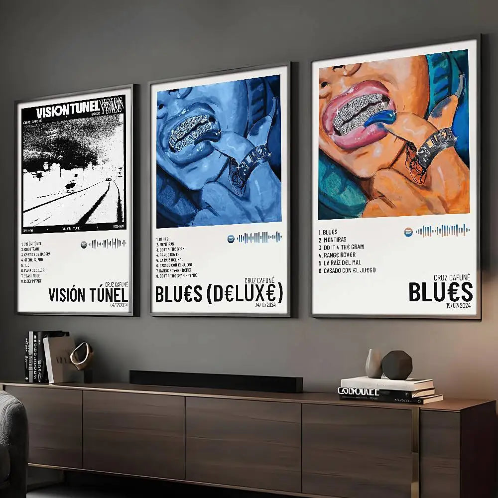 Rapper Cruz Cafuné Poster HD Art Sticky Wall Waterproof Home Living Room Bar Decoration