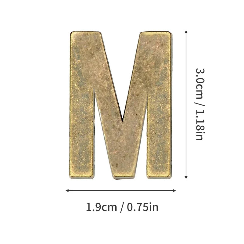 Metal Self Adhesive House Number English Alphabet Letters for Apartment Room Door Plate Table Mailbox Number Stickers 3*2cm