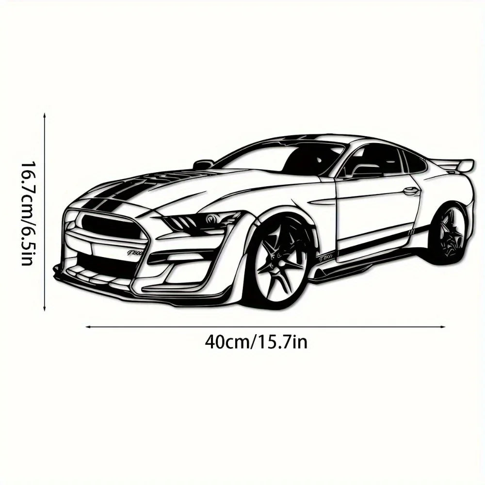 Decorative Hot Border Metal Line Art Designed Specifically for Passionate Automotive Aficionados Looking To Create Wall Displays