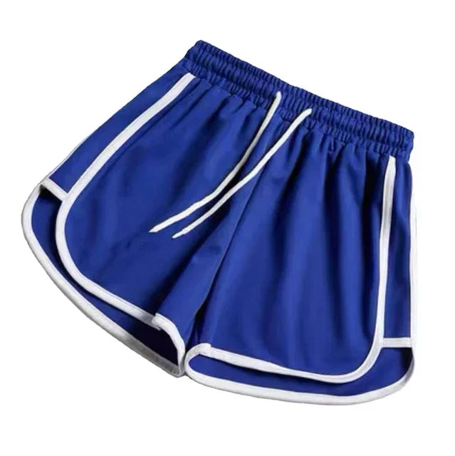 Women Striped Casual Shorts Korean Harajuku Loose All Match Sports Shorts Summer Fashion Simple Yoga Thin Mini Shorts Female