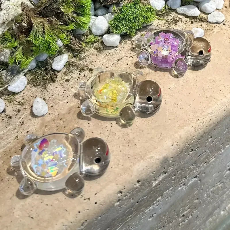 Luminous Mini Sea Turtle Statues Random Selection Ocean Animal Themed Party Decor, Garden Micro Landscape DIY Bead Crafts