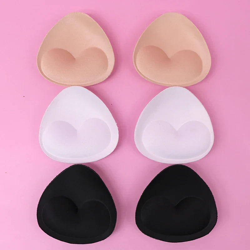1pair Sponge Inserts In Bra Padded for Swimsuit Breast Push Up Fill Brassiere Breast Patch Pads Women Intimates Accessories