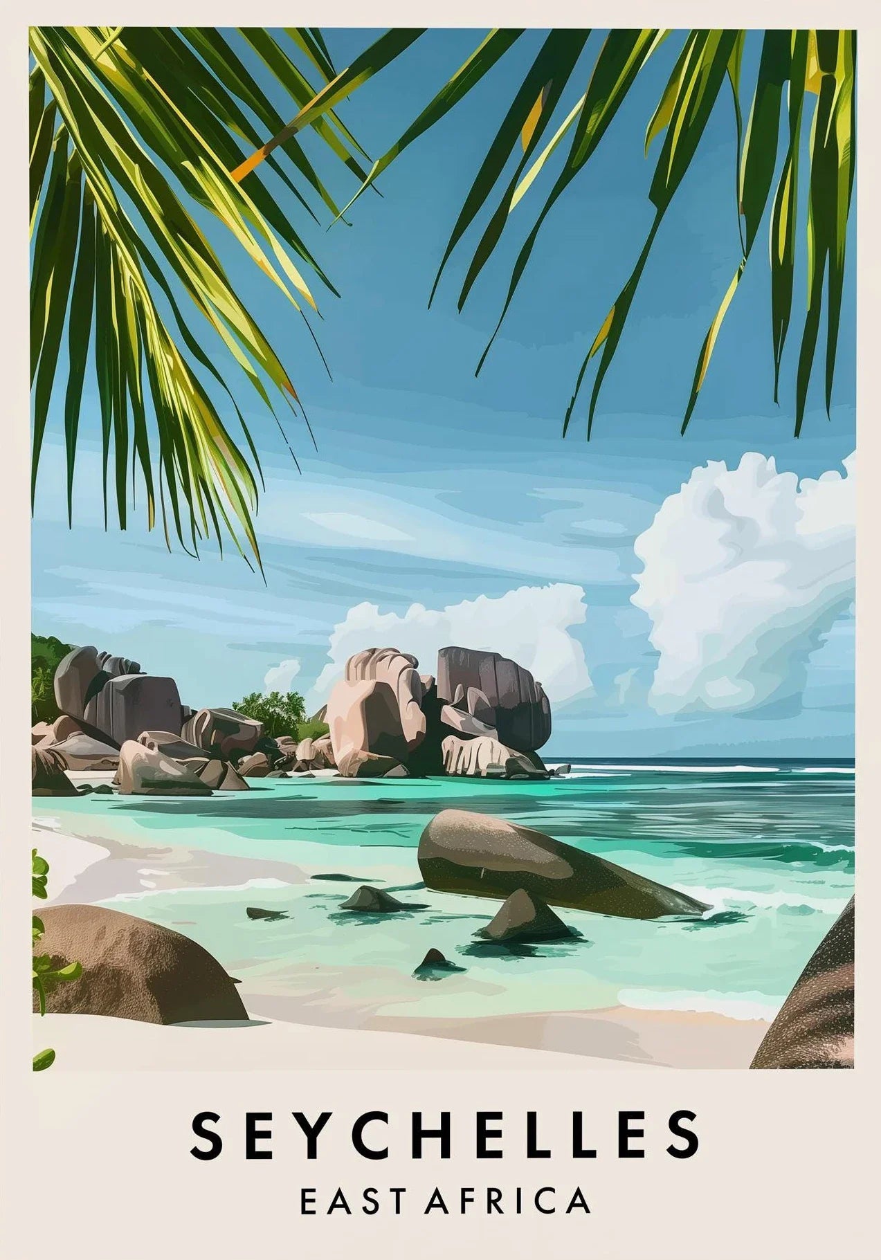 Africa Travel Art Seychelles Luxor Temple Karnak Poster City Landscape Poster Prints Asia Scenery Canvas Art Painting Home Decor