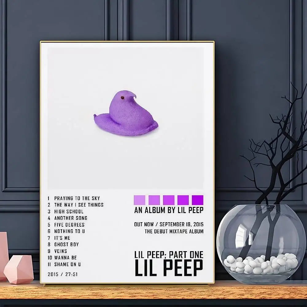 Rapper L-Lil P-Peep Poster HD Art Sticky Wall Waterproof Home Living Room Bar Decoration