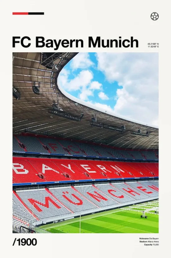 Famous Stadium Football Poster Football Fans Wall Art Decor Canvas Painting Stadium Minimalist Prints Aesthetic Wall Decoration
