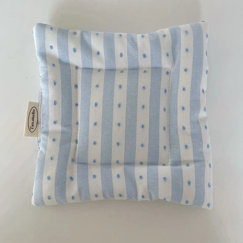 Korean Cotton Coaster Key Storage Jewellery Mat Double-sided Thickened Fabric Sweet Drawstring Portable Accessories  Cafe