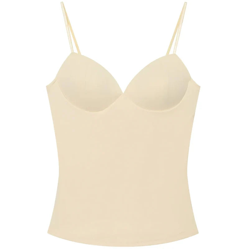 HXAO Burgundy Slip Top Women Summer Sexy Corset Tanks & Camis Fashion Sleeveless Backless Bra Top Chic Elegant Bustier Camisole