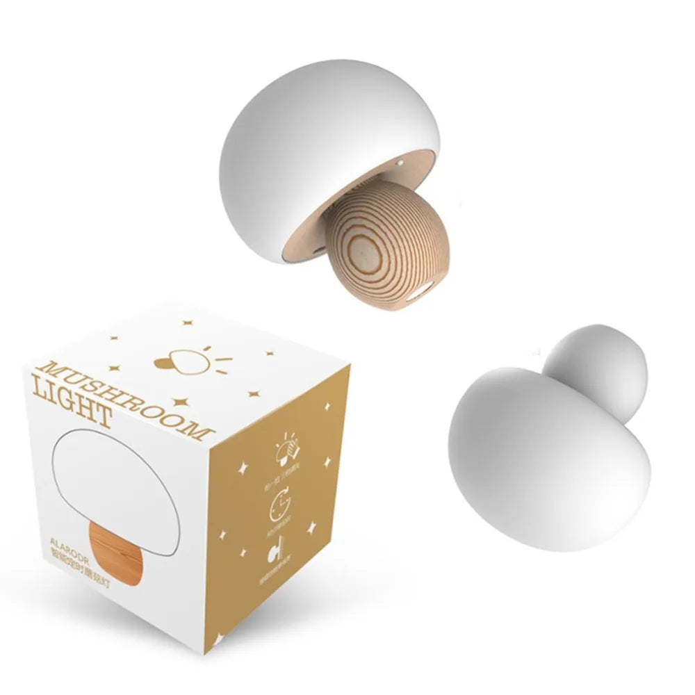 Mushroom Lamp Light Touch Sensor Mini LED Magnetic USB Night Lights Atmosphere Lamp Bedroom Soft Baby Child Sleeping Lamp