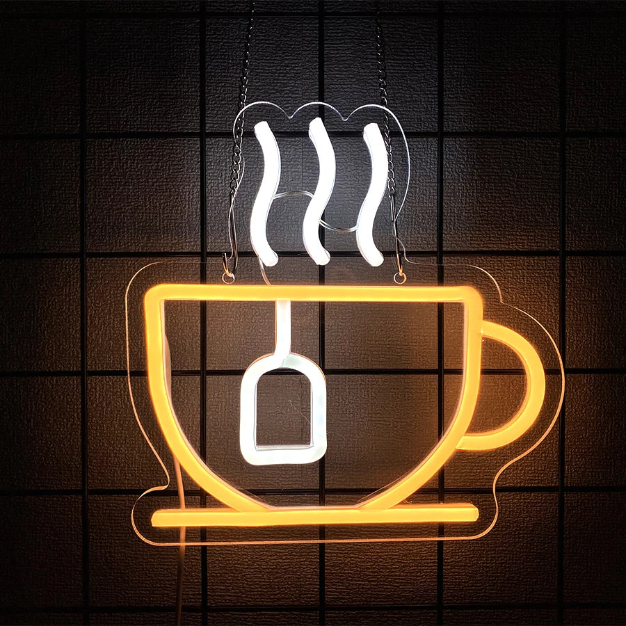 Coffee Led Neon Sign, Coffee Super Bright Sign, Usb Connection Powered, Suitable For Coffee Shop Front Desk Business Art Decor.