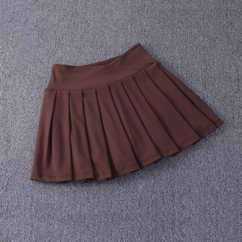 Women's Quick Dry Pleated Tennis Skirts Mid Waisted Cute Athletic Workout Running Sports Golf Skorts