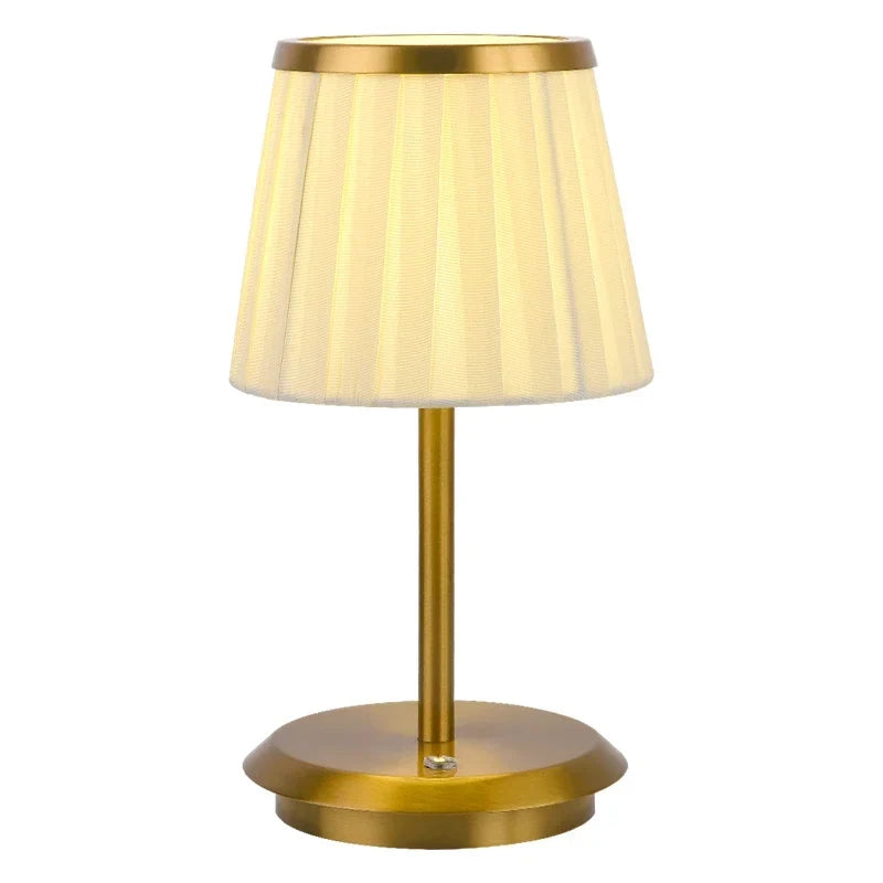 LED Table Lamp USB Pleated Atmosphere Light Restaurant Bar Night Light Coffee Bedroom Decorative Art Lighting