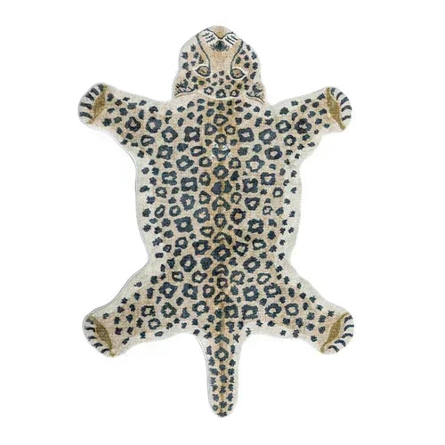 VIKAMA Cartoon Leopard Carpet For Cooling And Warmth, Home Decoration, Bedroom Plush Floor Mat, Living Room Rest Area Floor Mat