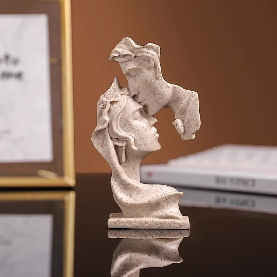 Our resin couple figurines are made of one-piece molding technology, the surface is neat and smooth, not easy to oxidize and fad