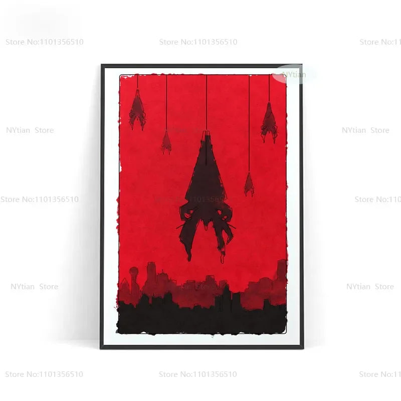 NT1464 Mass Effect Poster Minimalist Classic Game Gift Posters And Prints Wall Art Picture Canvas Painting For Home Room Decor