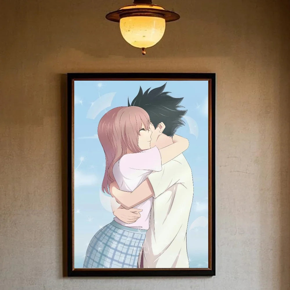 A Silent Voice Movie Poster HD art sticky wall waterproof home living room bedroom bar aesthetic decoration