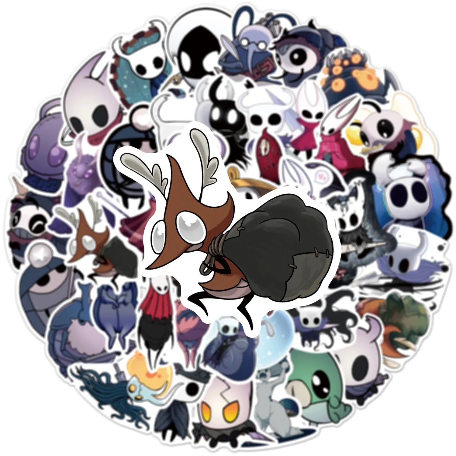 54/108PCS Hollow Knight Graffiti Stickers for Luggage Stationery Laptop Car Phone Waterproof Stickers