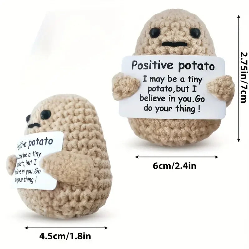 Emotional Support Pickles Handmade Mini Funny Cucumber Gift Cute Handwoven Ornaments Crochet Knitting Doll Christmas Gift