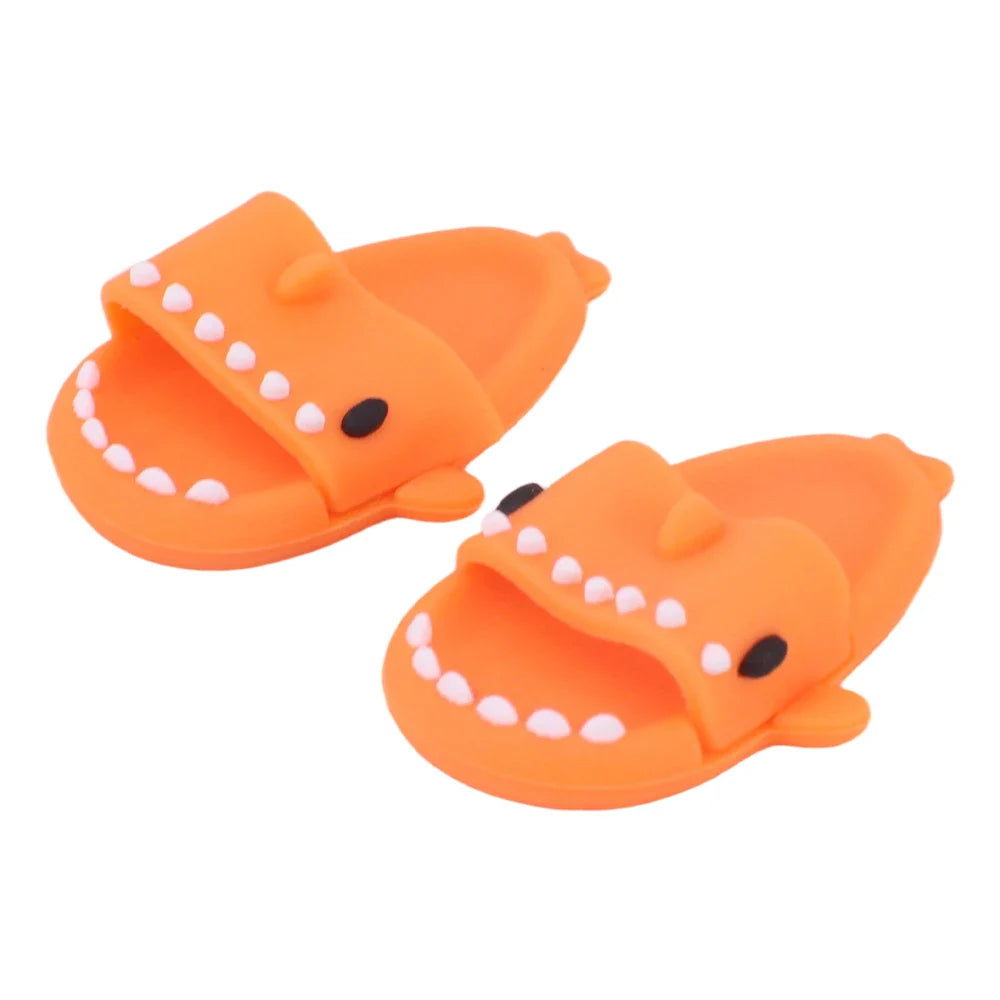 For Labubu Doll Clothes Swimsuit Cute Shark Slippers 15-17Cm Plush Doll Glasses Straw Hat,For labubu Accessories Holiday Gifts