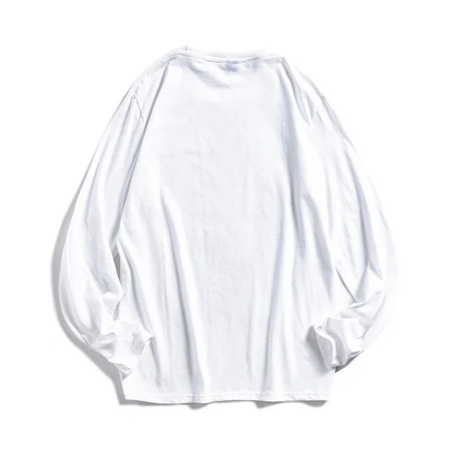 WAVLATII Women O-neck Long Sleeve T shirts Lady White Cotton Tops Female Soft Casual Tees Women's Black T-shirt