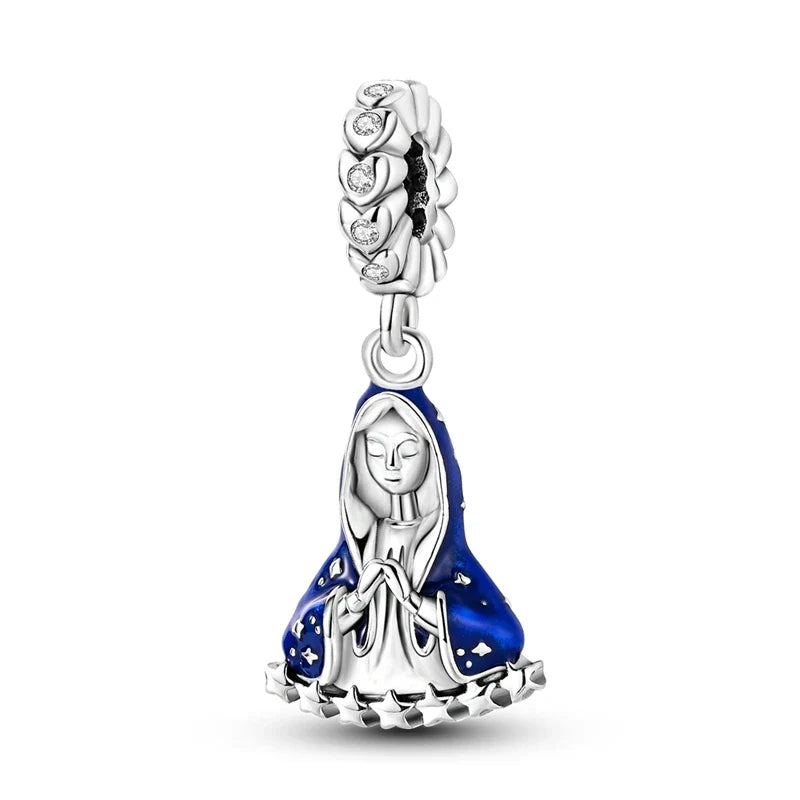Fit Original Bracelet 925 Silver Ballet Girl Red High Heels Charms Pendants For Women Jewelry Making Gift