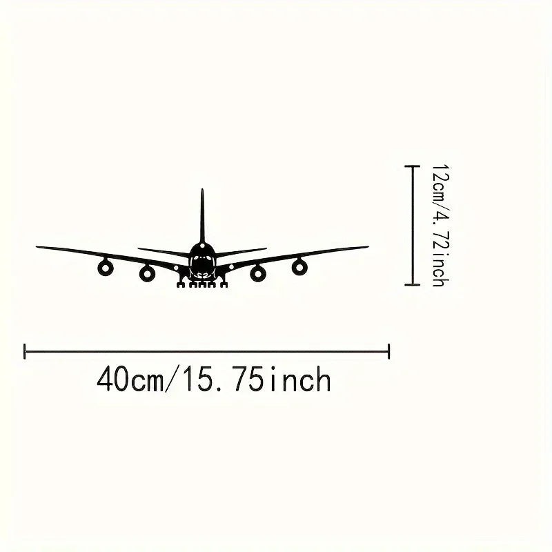 One Piece of Metal Wall Art – Boeing Aircraft Design – 15.75 X 4.72 Inches – Ideal for Scene Decoration and Stylish Metal Accent