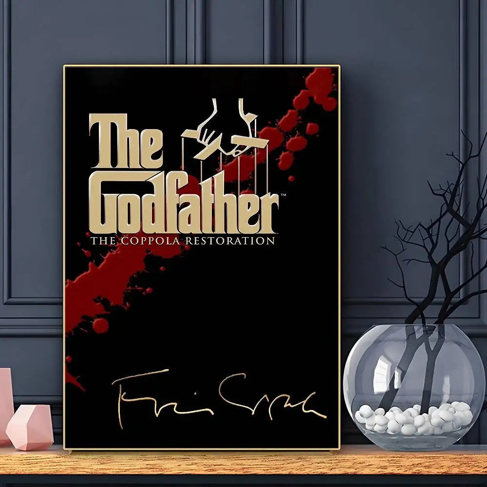 Movie The Godfather Poster HD Art Sticky Wall Waterproof Home Living Room Bar Decoration