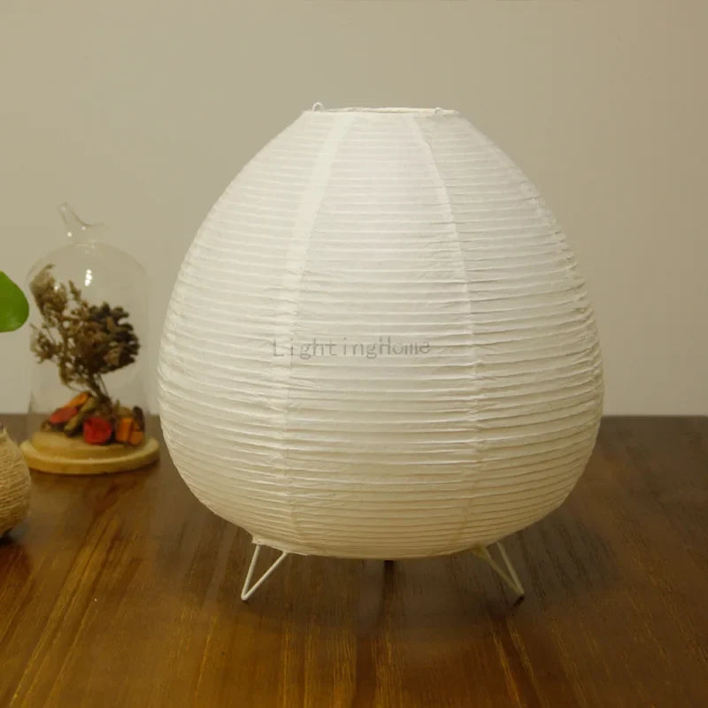 Paper Lantern Desk Lamp Japanese Bedroom Bedside Night Light Home Decorations Creative Paper Lampshade Table Lamp Drop Shipping