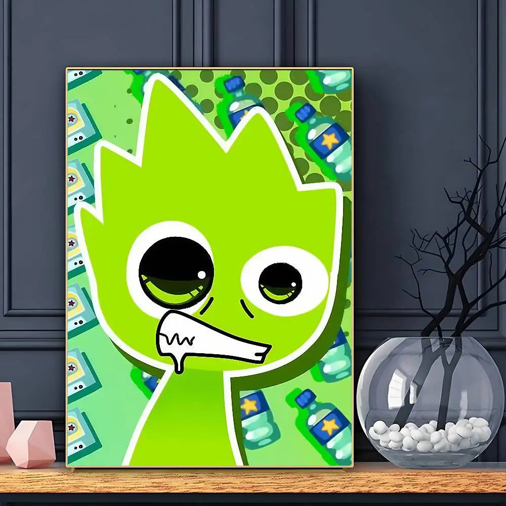 Cartoon S-Sprunkis Poster HD Posters Home Room Bar Cafe Decor Wall Art Painting Picture