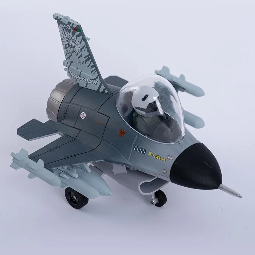 Q-Version F16 Metal Alloy Airplane Model(including base)Home placement, collection and decoration  Creative gift