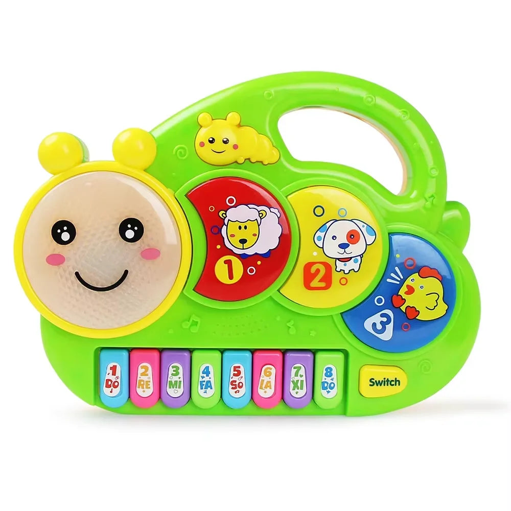 Baby Musical Toy with Animal Sound Kids Piano Keyboard Electric Flashing Music Instrument Early Educational Toys for Children