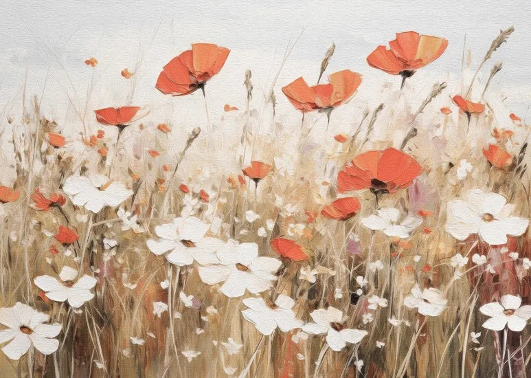 Wildflower Prints Neutral Floral Gallery Wall Decor Antique Summer Landscape Poster Garden Countryside Aesthetic Wall Decoration