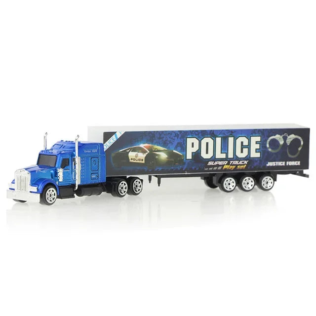 1 Pcs Sliding Alloy Truck Model Diecast Car Toy Container Oil Truck Tank Multi-color Vehicles Toys Birthday Gift for Children