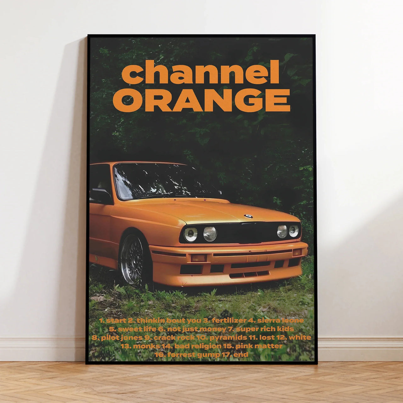 Modern Racing Blond Frank Ocean Cars Rap Hypebeast Fashion Wall Art Canvas Painting Posters For Living Room Home Decor